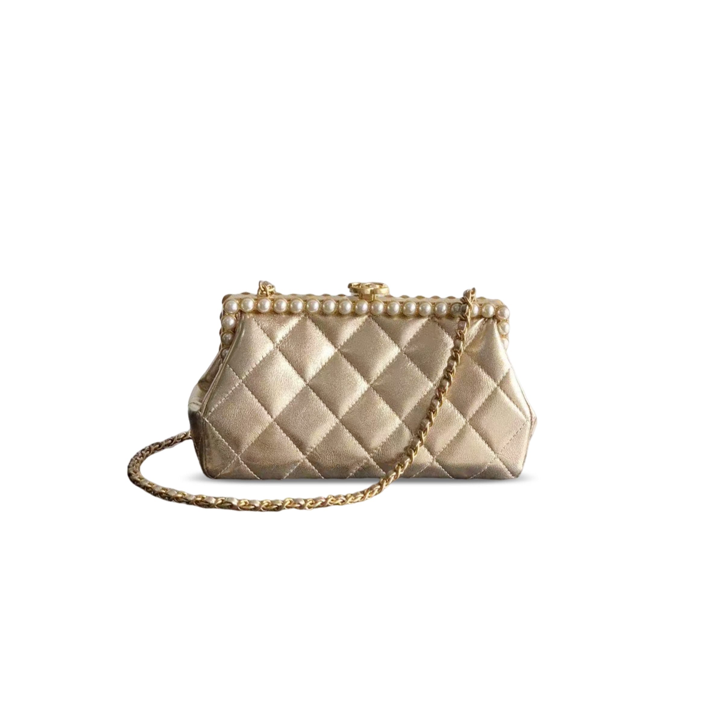 CHANEL 26C LAMBSKIN PEARLS CLUTCH AS5912 (20.5*10*7.5cm)